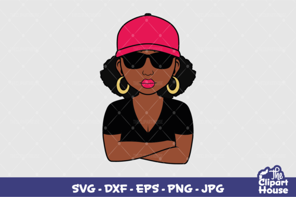 Arms Crossed Black Woman Cap Design: The Ultimate Digital Asset for Cricut, Silhouette, and Small Business Creators