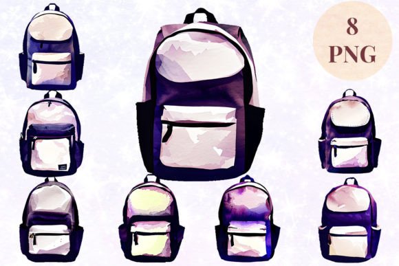 Backpack Watercolor 1 Clipart PNG: The Versatile Asset for Modern Creative Projects
