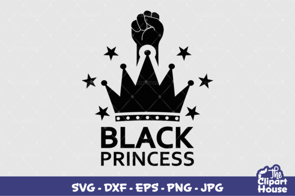 Black Princess Design: Premium Cut Files for Cricut & Silhouette