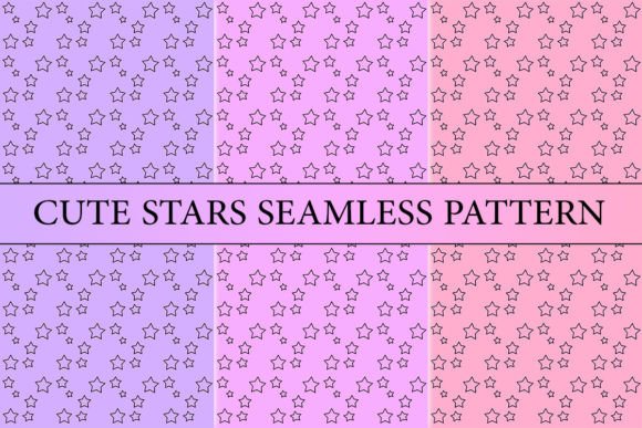 Cute Stars Seamless Pattern: Versatile Digital Paper for Creative Projects