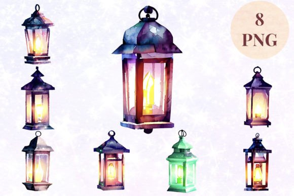 Elevating Brand Identity and Personal Projects with Lantern 7 Clipart PNG