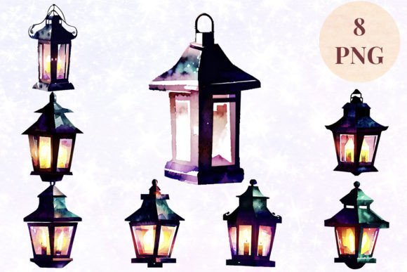 Lantern 21 Clipart PNG for Creative Projects
