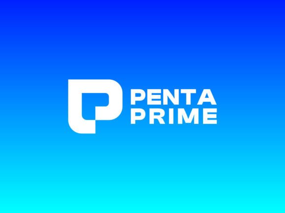 Modern Letter P Company Logo Template