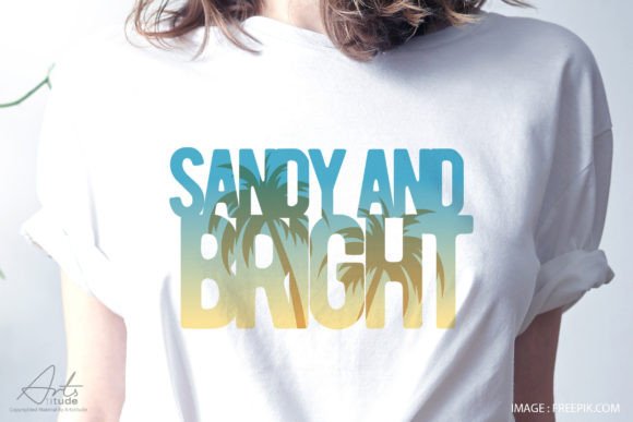 Sandy and Bright PNG Summer Shirt Design