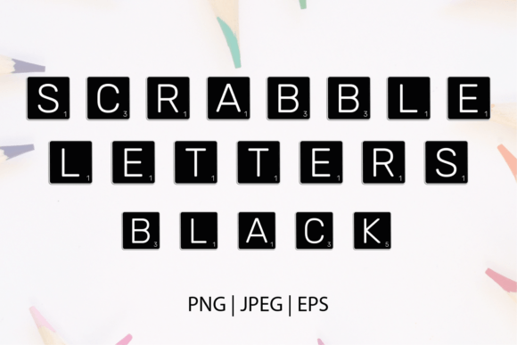 Scrabble Letters Tiles Black and White: The Ultimate Digital Toolkit for Designers and Creators