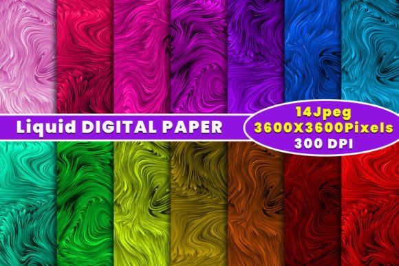 Splash Ink Liquid Vivid Digital Paper: The Ultimate Solution for Creative Projects