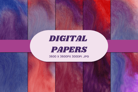 Watercolor Abstract 54 Digital Paper for Creative Projects