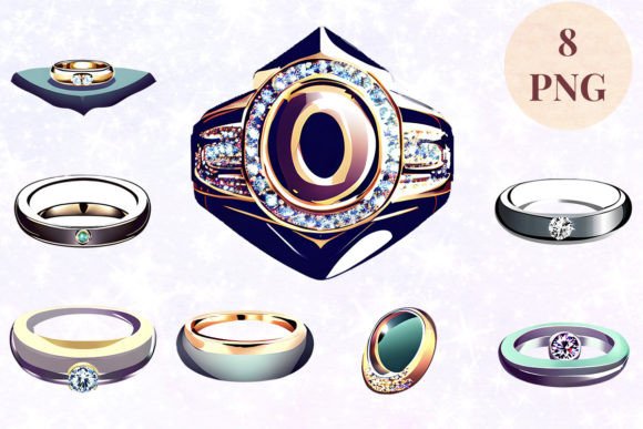 Wedding Ring 22 Clipart PNG: Elevating Your Creative Projects with High-Resolution Digital Assets
