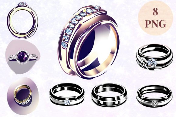 Wedding Ring 79 Clipart PNG: Elevate Your Wedding Design Projects